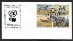 UN Vienna 146a 1993 Endangered Species FDC Geneva Cachet