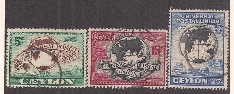 CEYLON SC# 304-6   FVF/U  1949