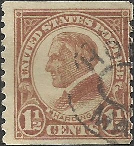 # 598 Used Brown Warren G. Harding