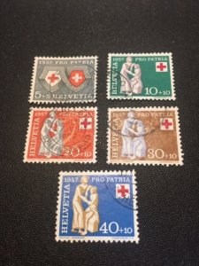 Switzerland B262-266 used (1)