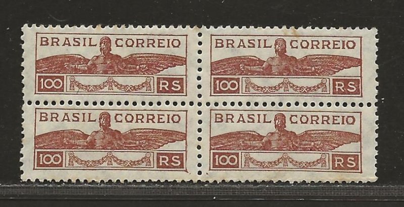 BRAZIL SC# RA1 B/4 FVF/MNH