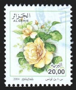 Algeria #1314  Used - Flower, Rose (2004)