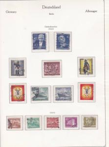 GERMANY BERLIN 1953 -55  USED  STAMPS CAT £126   REF R4172