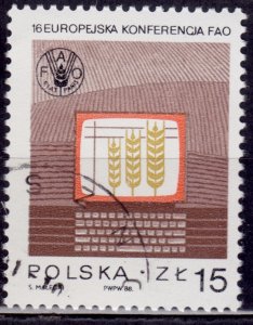 Poland, 1988, European FAO Conference in Kraków, 15z, used*