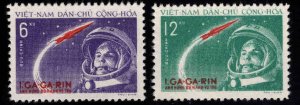 NORTH VIET NAM  Scott 160-161  Yuri Gagarin Space Flight set NGAI