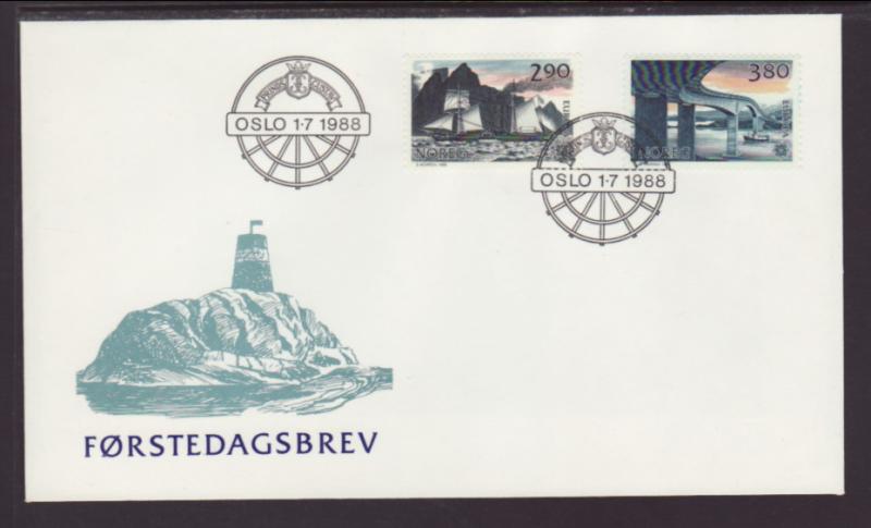 Norway 928-929 Europa 1988 U/A FDC