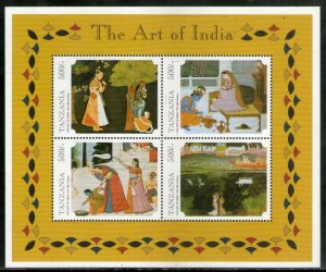 Tanzania 1999 Lord Krishna & Radha Arts of India Paintings Sc 2055 Sheetlet MNH