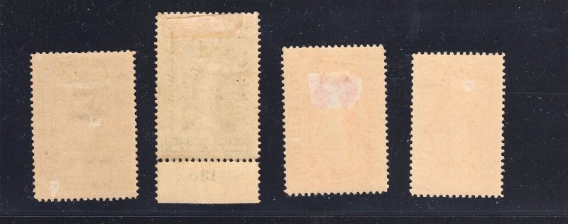 NEWSPAPER: #PR119, PR120, PR122, & PR125 Mint Hinged - THIN 