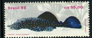 Brazil 1988 FRESH FISH WATER 1 value Perforated Mint (NH)