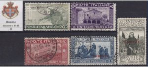 Italy Somalia n. 81-85 used