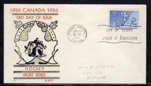 Canada #359 Hockey FDC H & E Cachet c435