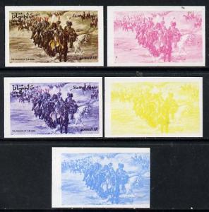 Oman 1974 Napoleon 20b (Passage of the Ford) set of 5 imp...