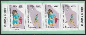 Turkish Northern Cyprus #246a MNH Complete Booklet - Europa