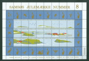 Denmark.1986. Christmas Sheet Local Samso  # 8  Lions Club. Town: Langor