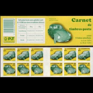 LUXEMBOURG 2001 - Scott# 1061A Booklet-Postal Vehicles NH