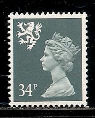 G.B. Scotland SMH59 s.g. S78 34p Machin MNH