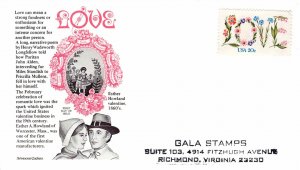 USA 1982 FDC Sc 1951 Love 20c Aristocrat Cachet UNPOSTED Gala Stamps