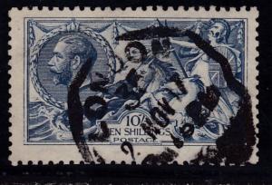 Great Britain 1913 King George V 10sh. indigo blue  Britannia   F/VF