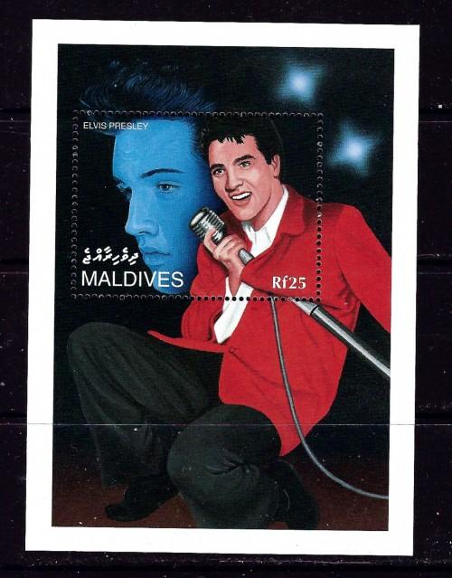 Maldives 2109 NH 1995 Elvis Presley Souvenir Sheet