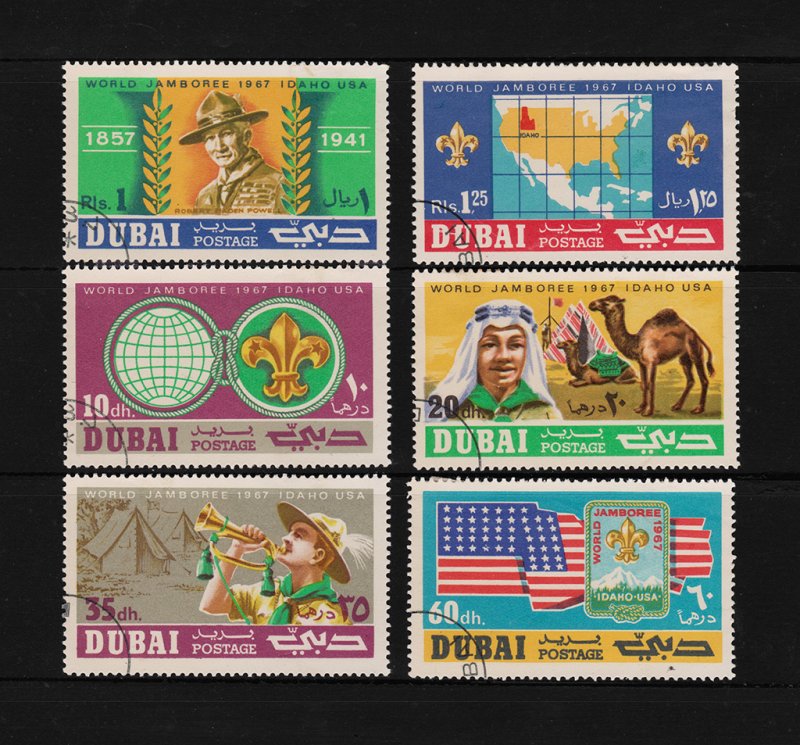 Dubai World Jamboree 1967 Idaho USA - Michel # 286-291 Set