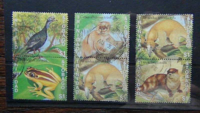 Trinidad & Tobago 1989 Rare Fauna of Union of Trinidad & Tobago set Used