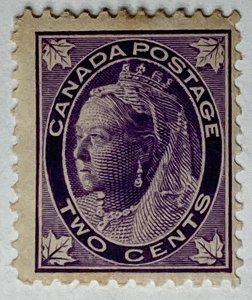 CANADA 1897 #68 Queen Victoria 'Maple Leaf' Issue - MH (CV 45$ +)
