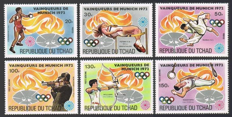 Chad 287 A/K,287M sheet.Michel 627-632,Bl.55. Olympics Munich-1972.Gold medals.