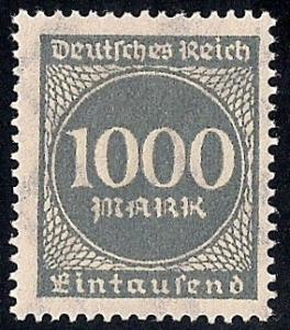 Germany #234  1000M Numerial, Slate, Mint OG NH F-VF