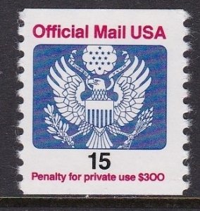 O138A 15 Cent Official MNH