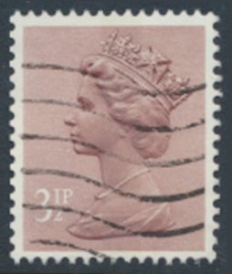 GB  Machin 3½p SG X860  1 band Used SC# MH40  see scans & details