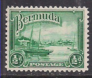 Bermuda 1936/37 KGV1 1/2d Green SG 98 MNH ( C721 )