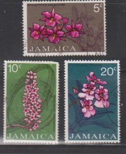 JAMAICA Scott # 375-7 Used - Orchids