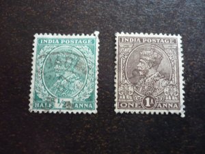 Stamps - India - Scott# 138-139 Used Set of 2 Stamps