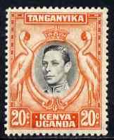 Kenya, Uganda & Tanganyika 1938-54 KG6 Crowned Cranes 20c...