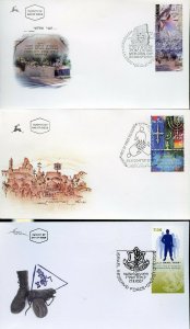 ISRAEL LOT E OF 20  DIFFERENT VERY LATE DATE FIRST DAY COVERS