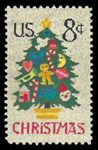 PCBstamps   US  #1508 8c Christmas - Needlepoint, MNH, (6)