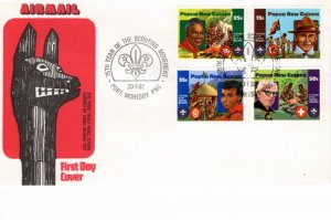 Papua New Guinea 1982 Sc 554-7 FDC