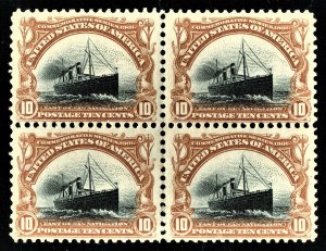 [st7069] 1901 Scott#299 10¢ Block of 4 MNH cv:$1,370 PAN-AMERICAN EXPO ISSUE