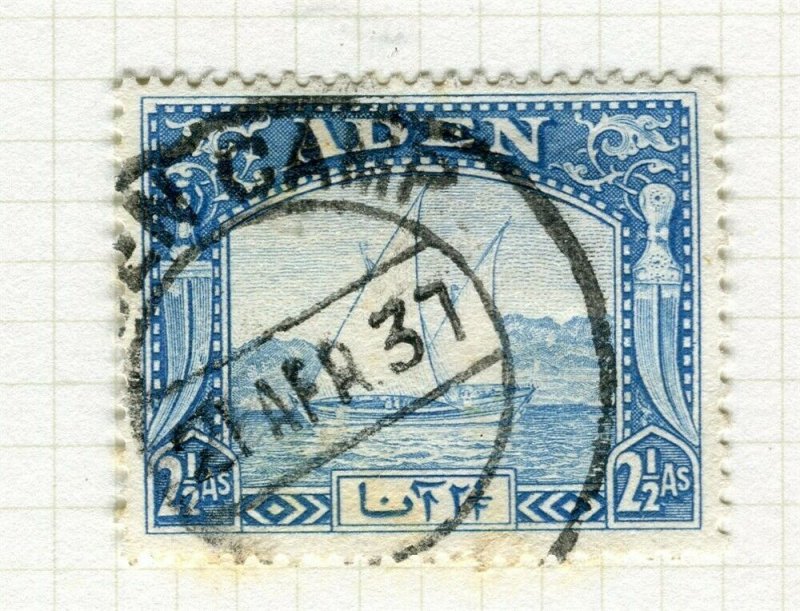 ADEN; 1937 early DOW issue fine used 2.5a. value Aden Camp pmk