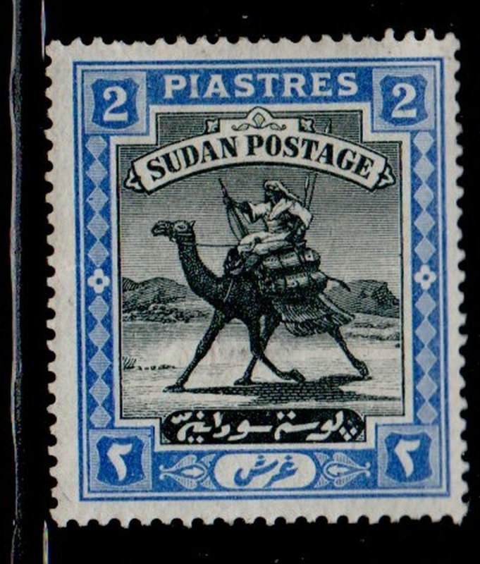 Sudan 14 1898 2 Paistres ultra & black Camel & Rider stamp mint