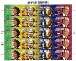 American Scientists Sheet of Twenty 41 Cent Postage Stamps Scott 4227