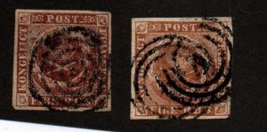 Denmark 2 & 2b Used