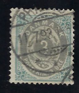 Denmark SC#25 Used F-VF...Worth a Close Look!