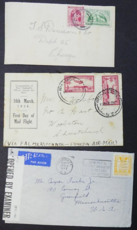 EDW1949SELL : NEW ZEALAND Collection of 14 interesting covers.