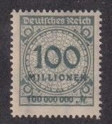 Germany Sc.# 290 Mi 322 BP HT cracked rosette MNH