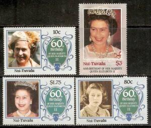 Tuvalu - Nui 1986 Queen Elizabeth II 60th Birth Day MNH # 3412