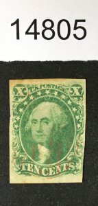 MOMEN: US STAMPS # 15 USED LOT #14805