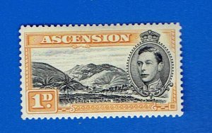 ASCENSION ISLAND SCOTT#41 1944 1d GREEN MOUNTAIN - MH