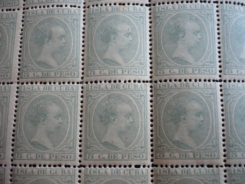 Stamps - Cuba - Scott# 144 - Mint Never Hinged Block of 20 Stamps