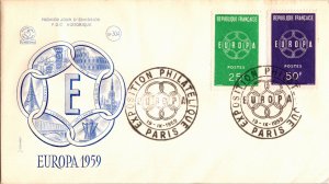 France, Worldwide First Day Cover, Europa